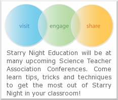 We're on the road demonstrating our products at conferences across the nation. Stop by and see a demonstration, try out Starry Night for yourself, and meet the Starry Night team.