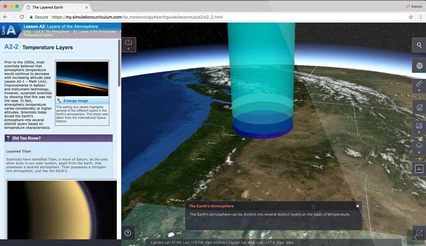 Starry Night High School Total Eclipse Simulation Screenshot