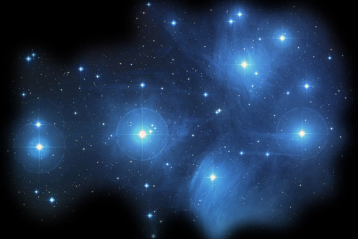 Hubble Space Telescope image of M45